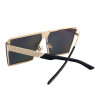 POLYREAL 2017 New Women Oversized Square Sunglasses Men Unique Shield UV400 Gradient Vintage Eyeglasses For Female Male