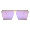 POLYREAL 2017 New Women Oversized Square Sunglasses Men Unique Shield UV400 Gradient Vintage Eyeglasses For Female Male