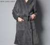 On Sale Men's Classic Kimono Bath Robe Silk Flannel Long Bathrobe Men Winter Warm Robes Male Dressing Gown Mens Lounge Bathrobes