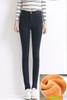 On sale 2018 autumn winter Women ladeis High Waist thick warm Jeans Casual Denim Skinny Pencil Pants tight slim female trousers