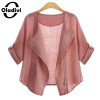 Oladivi 2017 Summer Fashion Plus Size Clothing Cardigans Casual Female Blouses and Shirts for Women Sun Protection Kimono Tops