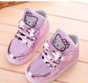 KKABBYII New Baby Girls LED Light Shoes Anti-Slip Sports Kids Sneakers Children's Hello Kitty Chaussure Enfant Size 21-30
