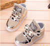 KKABBYII New Baby Girls LED Light Shoes Anti-Slip Sports Kids Sneakers Children's Hello Kitty Chaussure Enfant Size 21-30