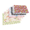 KiWarm 50Pcs Floral Cotton Fabric Pre Cut Cloth for Patchwork Quilting Sewing Home Needlework Crafts Cloth DIY Material 10*10cm