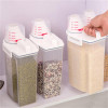 Kitchen Storage Organizer 4L Grain Storage Container Rice Holder Box Cereal Bean Container Sealed Box With Measuring Cup