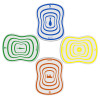 Kitchen Plastic Chopping Block Meat Vegetable Fruit Cutting Board Frosted Transparent Bendable Classified Antibacterial Non-slip