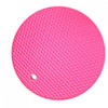Kitchen Accessories 18cm Round Silicone Non-slip Heat Resistant Mat Coaster Cushion Placemat Pot Holder