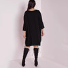 Kissmilk 2018 Big Size New Fashion Women Clothing Casual Brief Solid O-Neck Loose Summer Dress Plus Size Dress 4XL 5XL 6XL