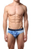 2(X)IST Blue Graphic Sliq Micro Mesh Brief
