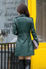 2 Uses For Short And Long Green Leather Coats Women Faux Leather Jacket Turn-Down Collar Jaqueta Couro Jaqueta De Couro Feminina