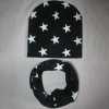 2 Piece/ Set Hat Scarf Gloves Baby Winter Cap Star Beanie Warm Hats for Children Neck Warmer Photography Props