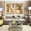 2 Pcs/Set Modern European Oil Painting Horse On Canvas Wall Art Picture Wall Pictures for Living Room Modern Wall Painting