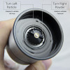 2 Pcs/Lot Stainless Steel Salt And Pepper Mill Glass Body Spice Salt and Pepper Grinder Kitchen Accessories Cooking Tool