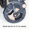 2 Pcs Stroller Accessories Wheels Covers for 12-29 CM Wheelchair Baby Carriage Pram Throne Pushchair Poussette