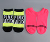 2 pairs Women Socks Ankle socks Girls One Size short sock pink colors soft cotton