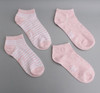 2 pairs Women Socks Ankle socks Girls One Size short sock pink colors soft cotton