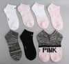 2 pairs Women Socks Ankle socks Girls One Size short sock pink colors soft cotton