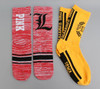 2 pairs Preppy Women Socks contrast colors Girls pink One Size Crew Sock