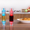 2 in 1 Cooking Olive Oil Pump Sprayer Bottle + Press Dispenser Cruet Bottle Container BBQ Cake Pastry Kitchen Tools