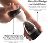 2 in 1 Ceramic Dual Salt and Pepper Mill Well-Designed Salt Grinder and Pepper Mill black