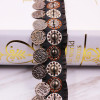 1Yards Width 3CM Copper Tassel Lace Trim Bohemian Cotton Fabric Ribbon Fringe Drop Handmade Sewing Clothes Curtains Accessories