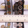 1Yards Width 3CM Copper Tassel Lace Trim Bohemian Cotton Fabric Ribbon Fringe Drop Handmade Sewing Clothes Curtains Accessories