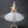 1st birthday dress baby girls dresses for party and wedding sleeveless sequins bowknot christening ball gown newborn baby dress
