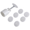 1Set Hand Pressure Moon Cake Cookies Mold DIY Tool With 6 Stamps Mid-autumn Festival forma de ABS para bolo