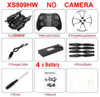 Sale Promotion Time ! RC Drone XS809W XS809HW Mini Foldable Selfie Drone with Wifi FPV 0.3MP 2MP Camera Altitude Hold Quadcopter