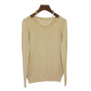 SALE 2016 Autumn Winter Women Casual Long Sleeves Cashmere Sweaters Back Hollow Out Wool Sweaters Women Pullovers Tops Wholesale