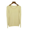 SALE 2016 Autumn Winter Women Casual Long Sleeves Cashmere Sweaters Back Hollow Out Wool Sweaters Women Pullovers Tops Wholesale