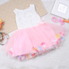 salaher Girls Baby Dresses Lace Flower Floral Petals Clothes Cute Princess Colorful Toddler Newborn Baby Girls Dress