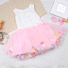 salaher Girls Baby Dresses Lace Flower Floral Petals Clothes Cute Princess Colorful Toddler Newborn Baby Girls Dress