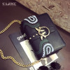 SAJOSE 2017 Female Brand Hand Bag Woman Messenger Bags Lady Rivet chain Women Fashion Leather Shoulder Bag Girl Crossbody Bags