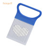 Saingace Easy Cut Onion Vegetable Tomato Slicer Cutter Stainless Steel Holder Slicing Cutter 1PC