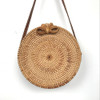 Vietnam Hand Woven Bag Round Rattan Straw Bags Bohemia Style Beach Circle Bag INS Popular
