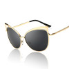 VictoryLip Women Cat Eye Sunglasses Hollow Sunglasses Sexy Celebrity Female Shades UV400 Mirror Retro Cateye Big Sun Glasses