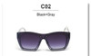 VictoryLip Oversized Rimless Men Women Brand Designer Large Frame Mirror Sunglasses Male Shades UV400 Mirror Sun Glasses Female