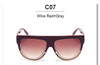 VictoryLip Fashion Celebrity Brand Designer Women Sunglasses Sun Glasses Flat Top Shield Lady Female Superstar Oversize Shades