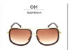 VictoryLip Hot Square Sunglasses Men Women Couple Luxury Brand Design Lady Shades Celebrity Brad Pitt Sun Glasses Superstar Male