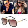 VictoryLip Hot Square Sunglasses Men Women Couple Luxury Brand Design Lady Shades Celebrity Brad Pitt Sun Glasses Superstar Male