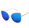 VictoryLip 2016 New Cat eye Brand Designer Sunglasses Women FeMale Fashion  Metal Frame Lady UV400 Mirror Gothic Sun Glasses