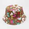 2-6T Baby Cartoon Print Bucket Sun Hat Floral Children Summer Panama Caps Baby Girls Fisherman Straw Hat Kids Boys Topee cap