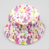 2-6T Baby Cartoon Print Bucket Sun Hat Floral Children Summer Panama Caps Baby Girls Fisherman Straw Hat Kids Boys Topee cap