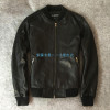 Unisex Natural Sheepskin Cowskin Leather Men Coat Classic Baseball Coat For Lovers Genuine Leather Jacket DHL Free Shipping