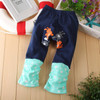 Unisex Boy Girl Baby Leggings PP Pants Cute Cartoon Aanimal Pattern Baby PP Pants Autumn Spring Kids Pants Cotton Trousers
