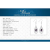 UNIQUE Natural Rainbow Mystic Topaz Earrings Dangle For Women Fashion Pear Genuine 925 Solid Sterling Silver 2016 High Quality