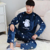 Sea Cloud Autumn and winter men thickening flannel Pajamas plus size sleepwear male cartoon coral fleece lounge set L-4xl