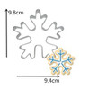SDR Christmas Cookie Cutter Tools Aluminium Alloy Gingerbread Men Shaped Holiday Biscuit Mold Kitchen cake Decorating Tools