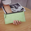 Scrub Matte Long Wallet Women Luxury Brand phone bag Womens Wallets And Purses Leather Clutches Solid Zipper